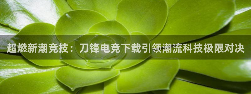 ky电竞：超燃新潮竞技：刀锋电竞下载引领潮流科技极限对决