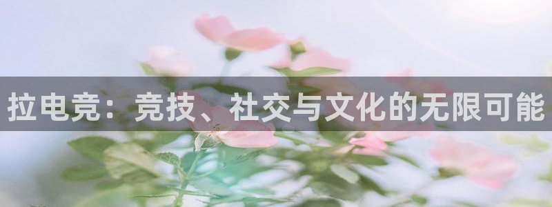 ky电竞：拉电竞：竞技、社交与文化的无限可能